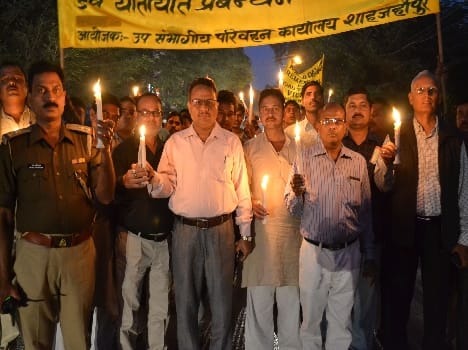 Candle March by removing dead tribute