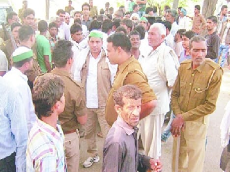 Police baton farmers niece