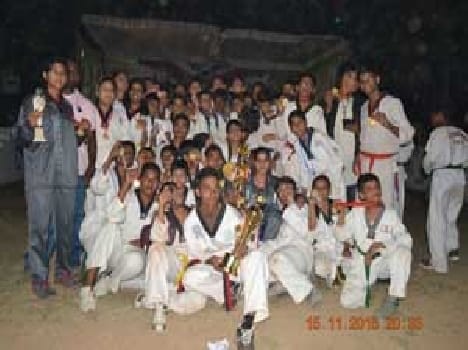 Taekwondo Nirmala Convent School in topper