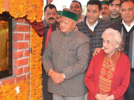 cm virbhadra laid foundation stone of engineering college in kotla.