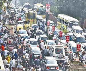 The main bath is already jammed highway.