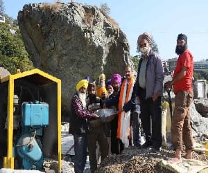 construction work of mandav shila started