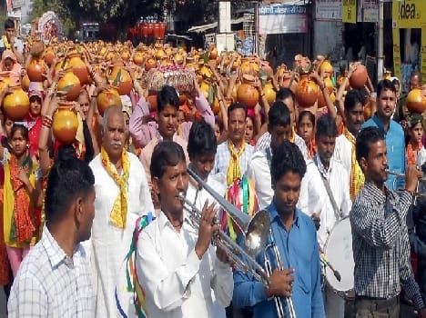 Kalash Yatra pilgrims out