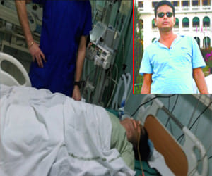 quite fragile for the next 48 hours Amit' injured wife