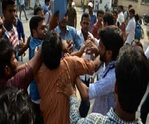 Kashmiri students created a stir by beating notice.