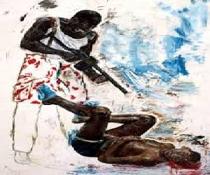 Nazim was shot dead by gang war.