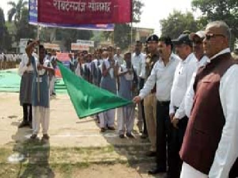 The rally was flagged off
