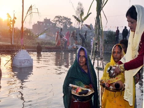Chhath fast absorbed