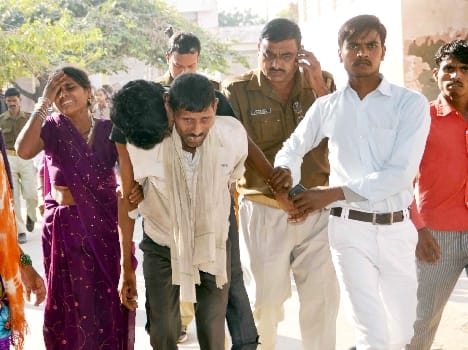 a person caught during going hospital