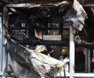 fire at highcourt campus canteen
