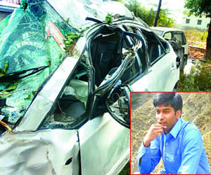 car fell 24 feet from Underpass, the Merchant Navy captain's death