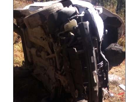 car accident at aani, three died.