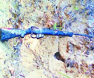police find the gun of bank guard
