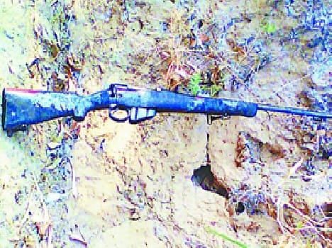 The farm received rifle, revolver seek