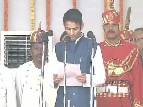 tejpratap take wrong oath