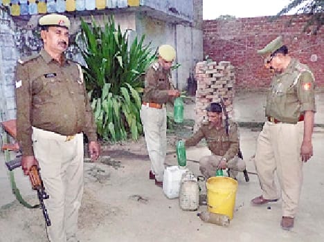 Cache of raw liquor seized