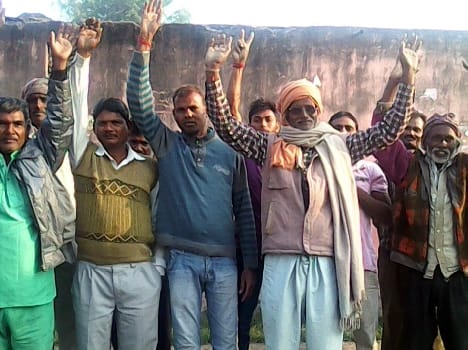 The demonstration by farmers, demanding outstanding experience