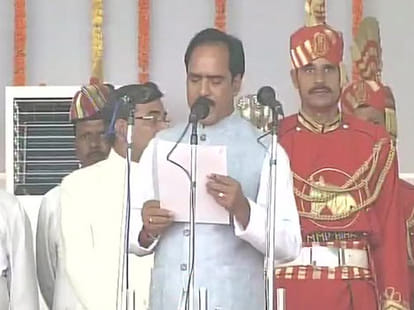 nitish kumar's oath cermony live