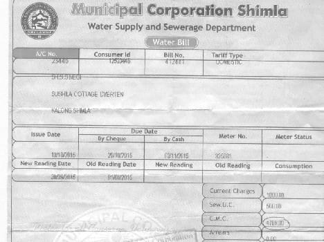 mc shimla water supply and sewerage department.