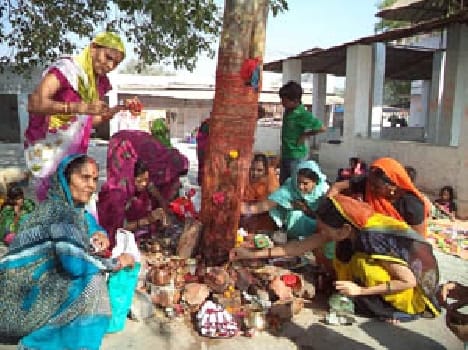 Karthik bath worshiped by women