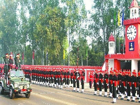 Annual Jat Regiment recruits marched past
