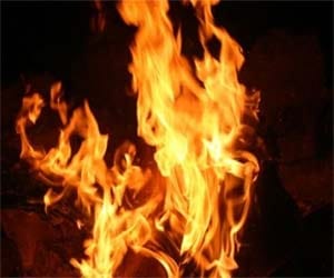  fire in leather Export Factory, four charred