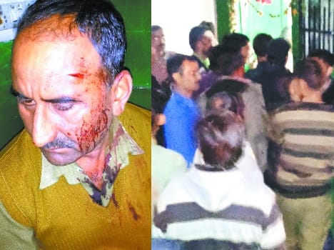 hrtc driver beaten up by tourists.