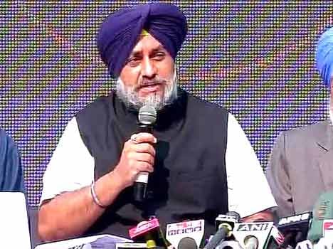 sukhbir sing badal said congress leaders link with pak and isi