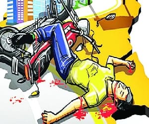 two died in an accident in mathura