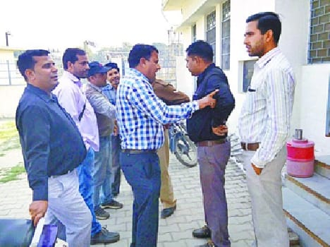 Personnel involved in power theft!