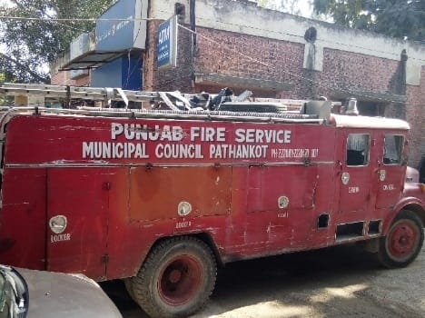 pathankot, cylender, fire, accident, postpone