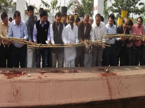 Dalmian sugar mill was launched with fire-worship