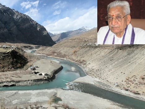 ashok singhal mortals immersed in tandi sangam lahaul himachal pradesh.