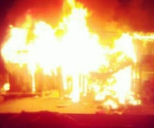 Fire broke out at Naina devi jungle, property worth Lakhs burnt