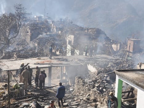 Kotla village reconstructed with the help of donation money.