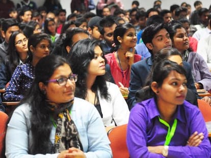 Raveesh Kumar speaks in IIM Lucknow.