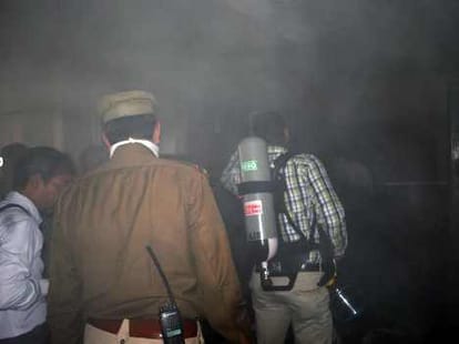 Fire in Bapu Bhawan in lucknow.