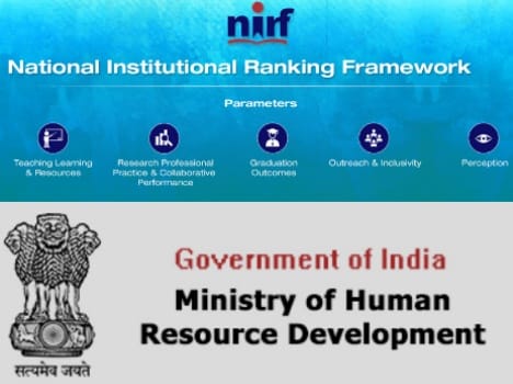 Ministry of Human Resouce Development National Institute Ranking Framework (NIRF).