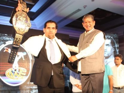 great khali big show in uttarakhand.
