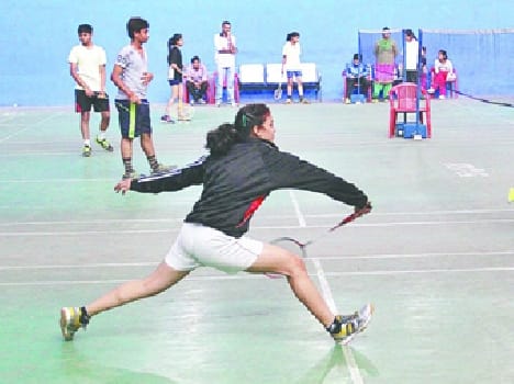 Tanya won with Nandini 21-16 and 21-17