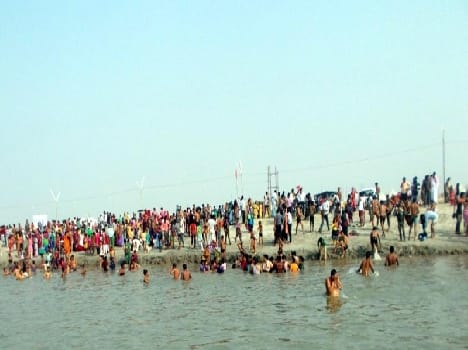  Millions of devotees took a dip in the Ganges