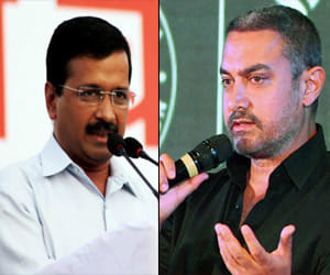 Kejriwal came to rescue in aamir statement