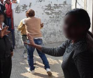 father beaten to daughter in police station due to love marriage