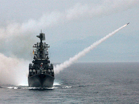 Russia deploys missile cruiser off Syria coast, ordered to destroy any target posing danger