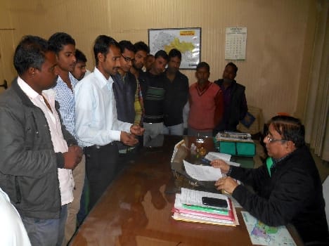 They submitted a memorandum to the district magistrate Colony housing development