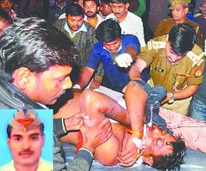 A man gets shoot and looted.