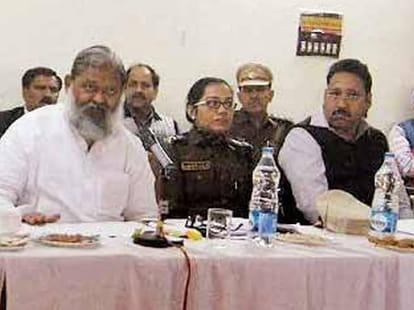 Health Minister entangled with Women officers, said Get Out