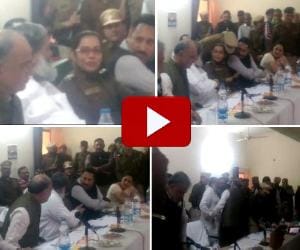 VIDEO: clash between bjp minister anil vij and woman IPS officer