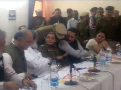 bjp minister anil vij dispute with ips officer sangeeta kalia