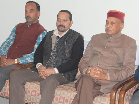 dhumal targets himachal govt over law and order in state.